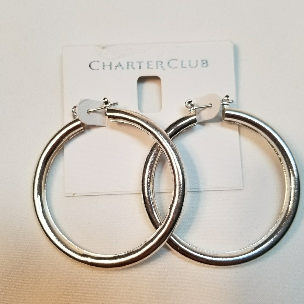 NWT Charter Club Hoop Earrings